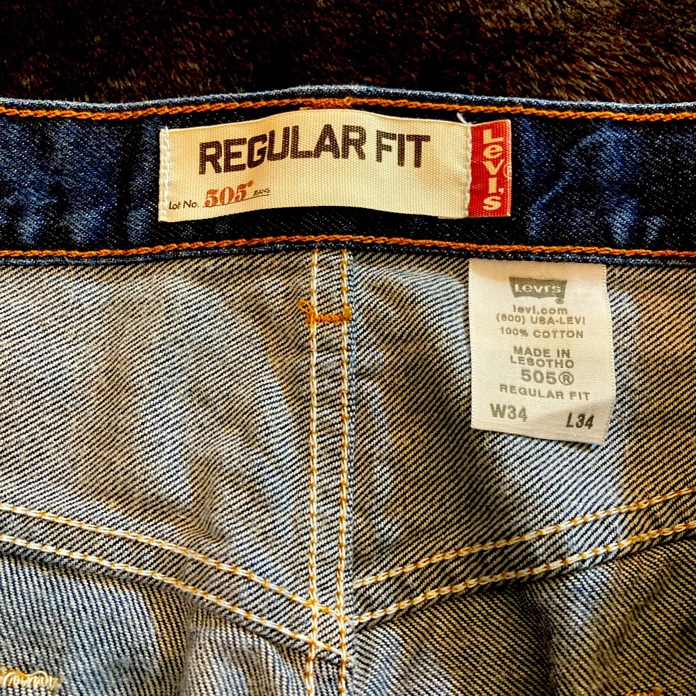 🔥Levi’s 505🔥 34x34 Mens Denim Jeans
